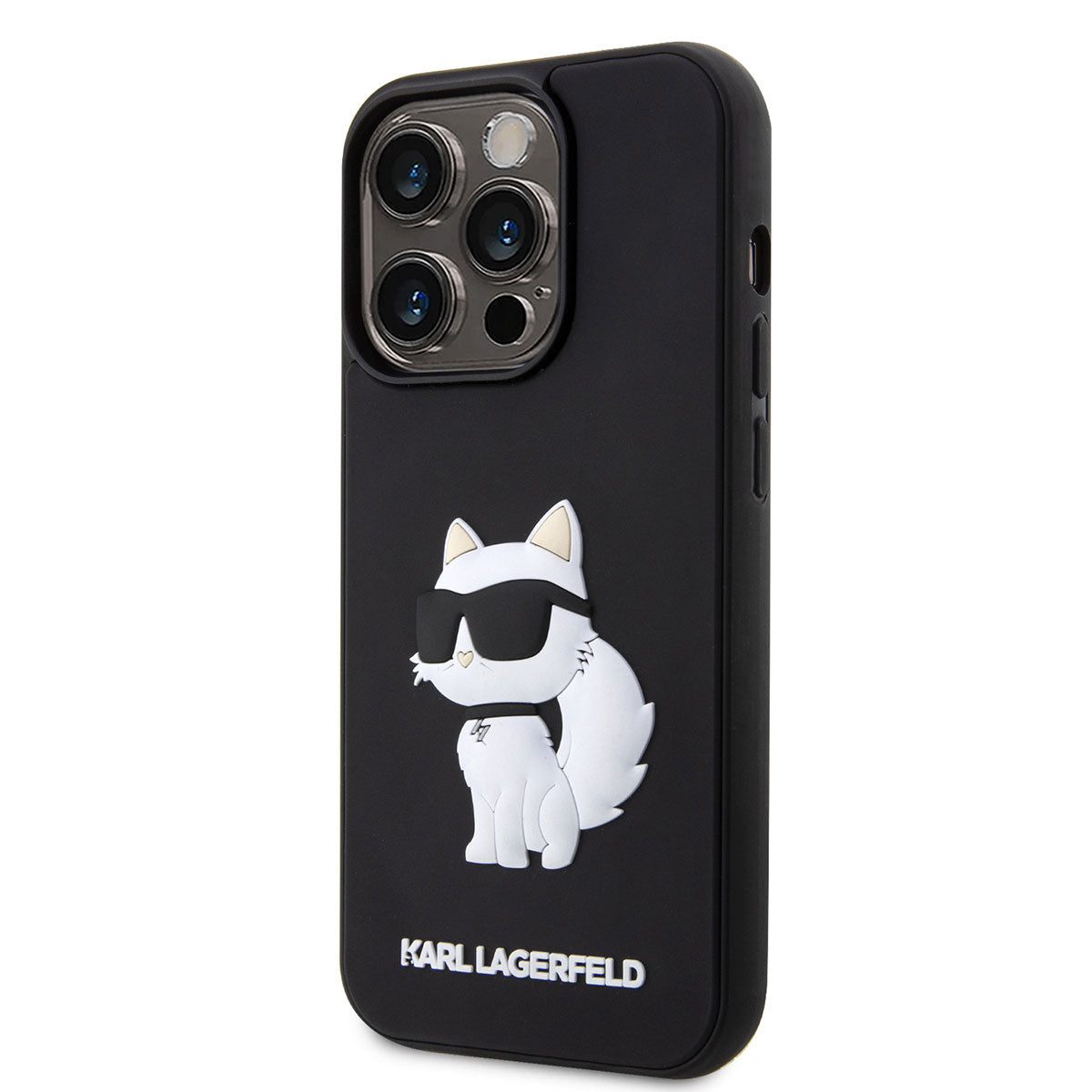 Karl Lagerfeld iPhone 14 Pro Max Kılıf 3D Rubber Choupette Dizayn Telefon Kılıfı - 4