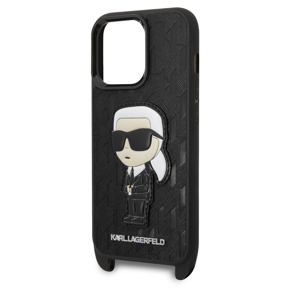 Karl Lagerfeld iPhone 14 Pro Max Kılıf Boyun Askılı Karl Dizayn Kapak - 6