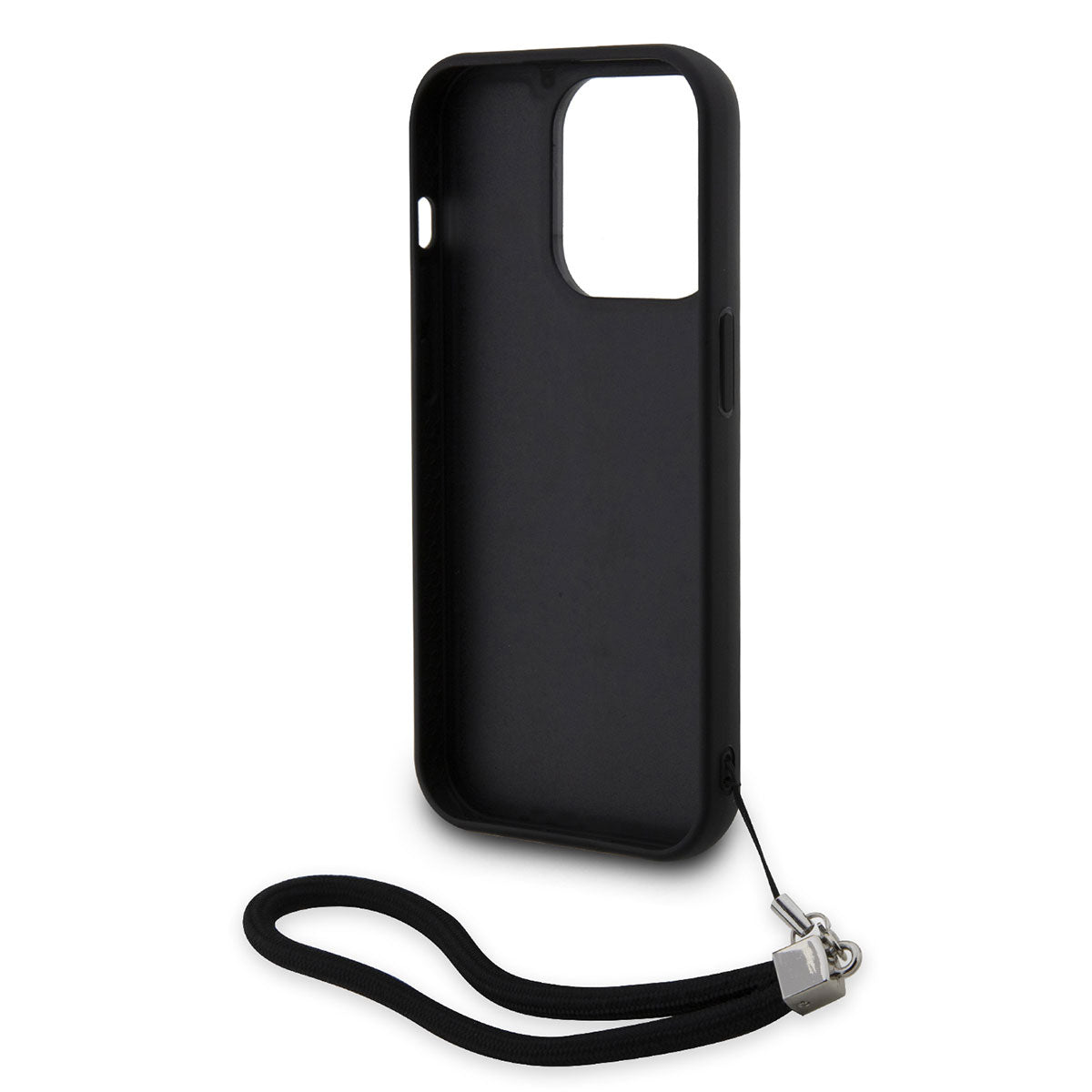 Karl Lagerfeld iPhone 14 Pro Max Kılıf El Askısı İpli Hareketli Pullu Dizayn Telefon Kılıfı - 8