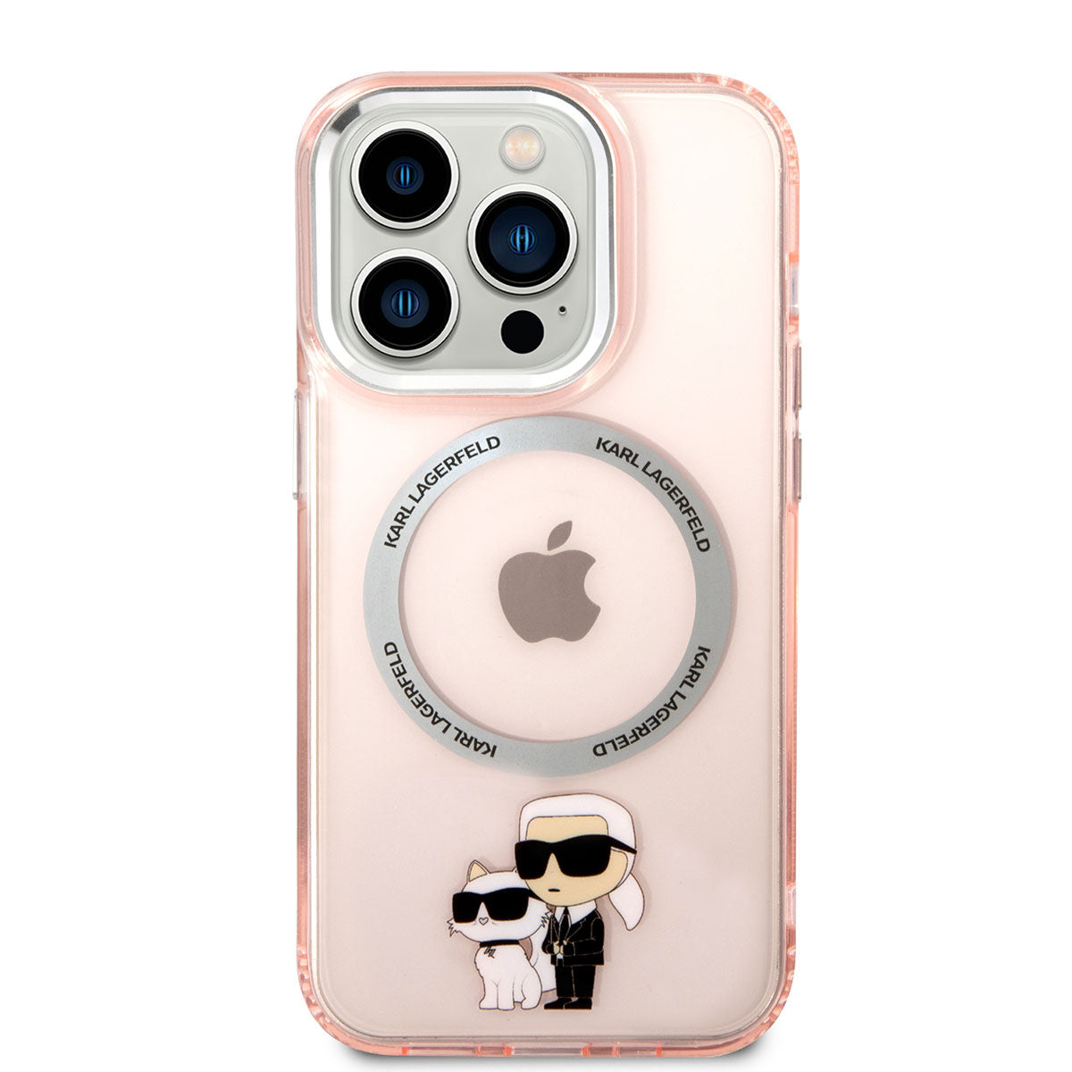 Karl Lagerfeld iPhone 14 Pro Max Kılıf Magsafe Şarj Özellikli K&C Dizayn Telefon Kılıfı - 3