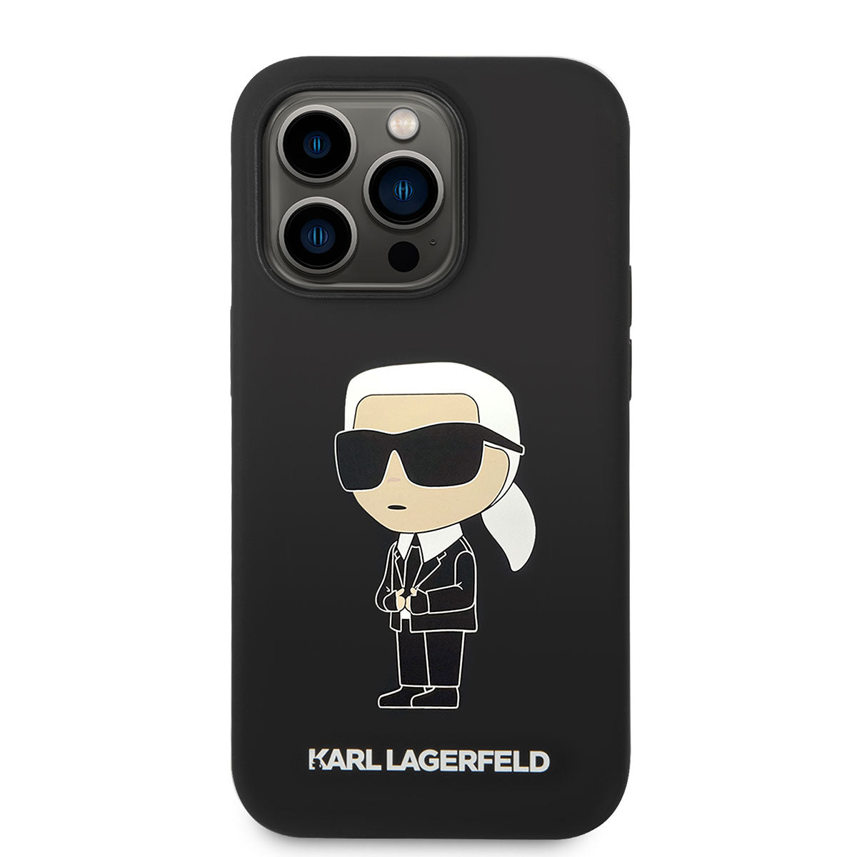 Karl Lagerfeld iPhone 14 Pro Max Kılıf Magsafe Şarj Özellikli Silikon Karl Dizayn Telefon Kılıfı - 3