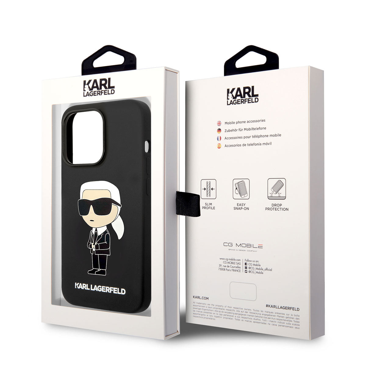 Karl Lagerfeld iPhone 14 Pro Max Kılıf Magsafe Şarj Özellikli Silikon Karl Dizayn Telefon Kılıfı - 7