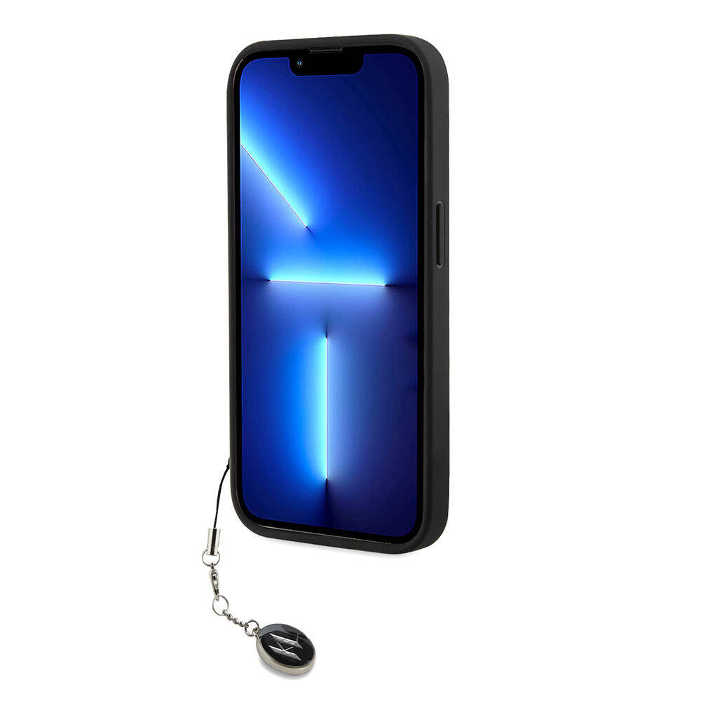 Karl Lagerfeld iPhone 14 Pro Max Orjinal Lisanslı Anahtarlıklı Taşlı KL Yazılı Saffiano Rhinestones Telefon Kılıfı - 3