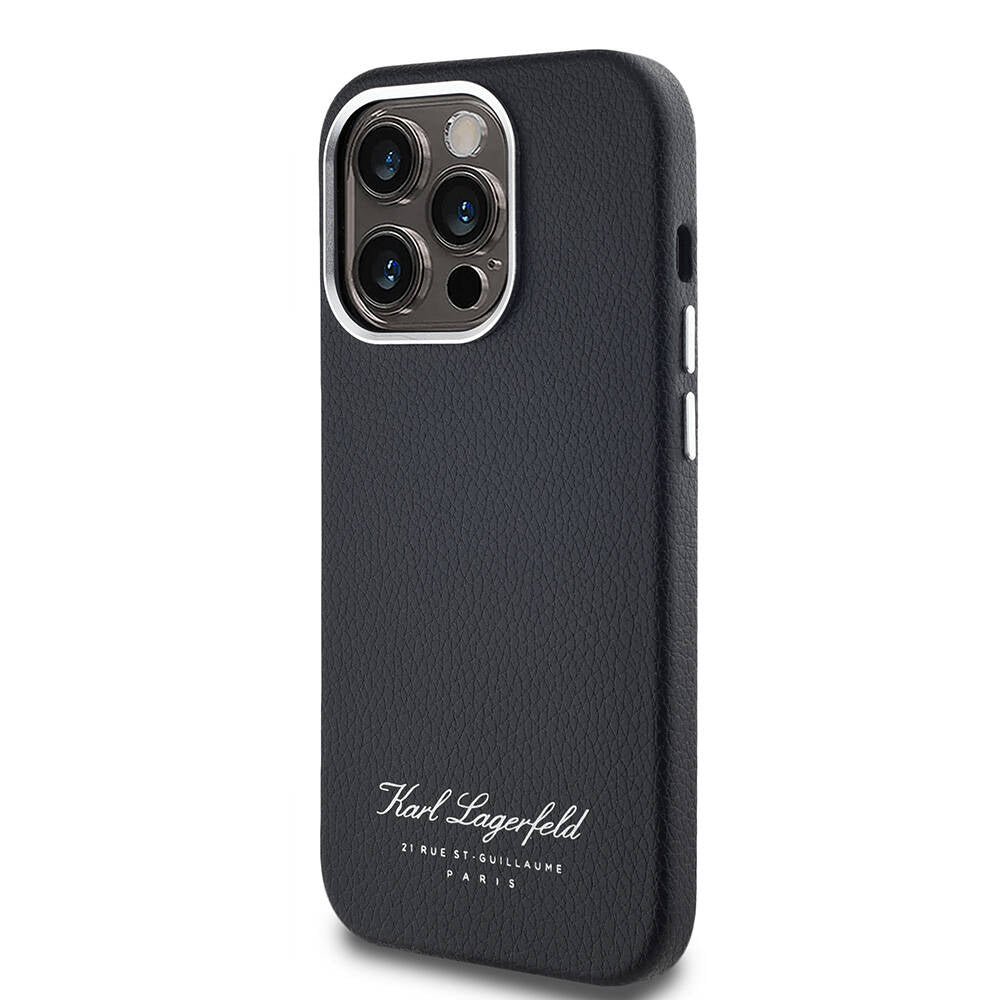 Karl Lagerfeld iPhone 14 Pro Max Kılıf Orjinal Lisanslı KL Yazılı Hotel Telefon Kılıfı - 2