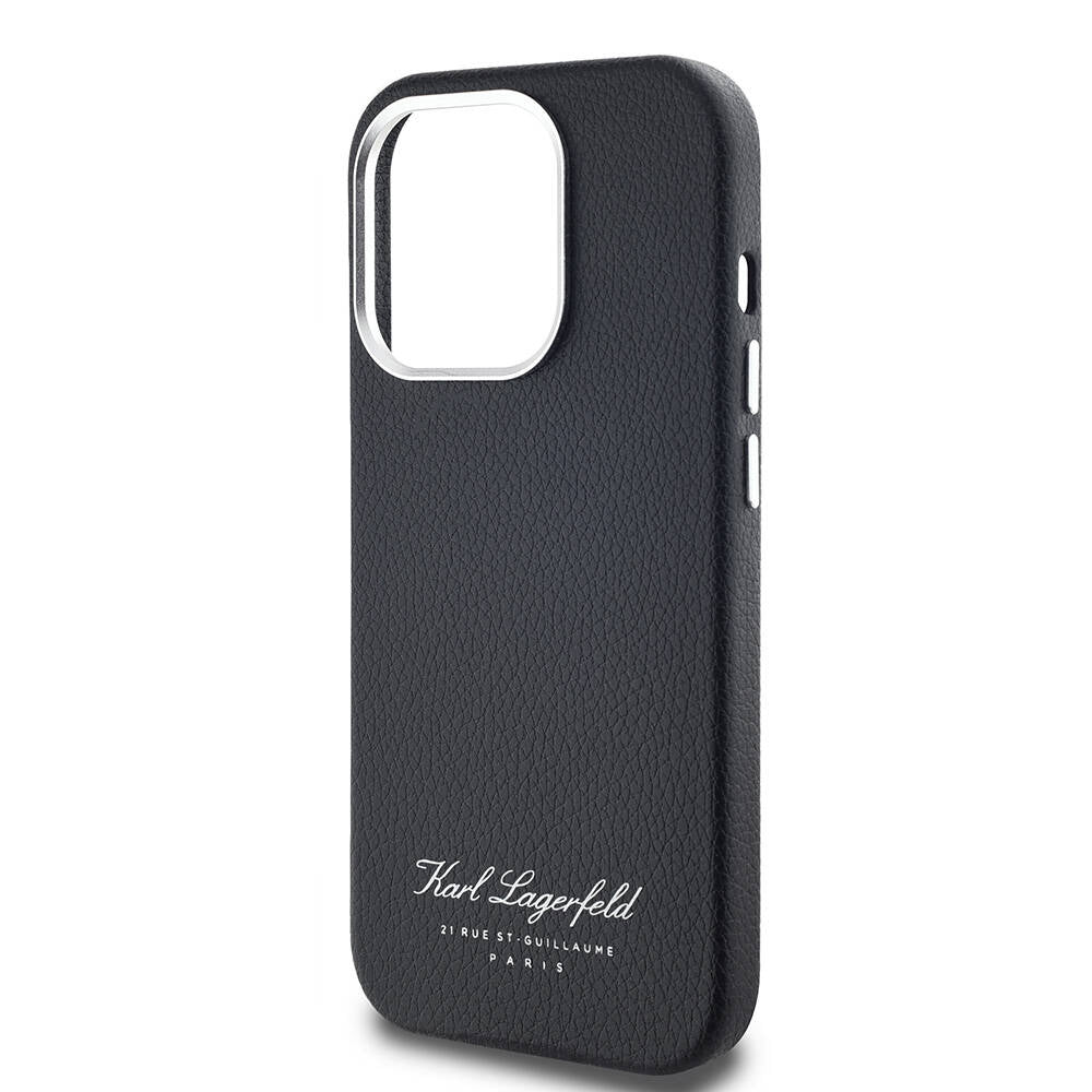 Karl Lagerfeld iPhone 14 Pro Max Kılıf Orjinal Lisanslı KL Yazılı Hotel Telefon Kılıfı - 6