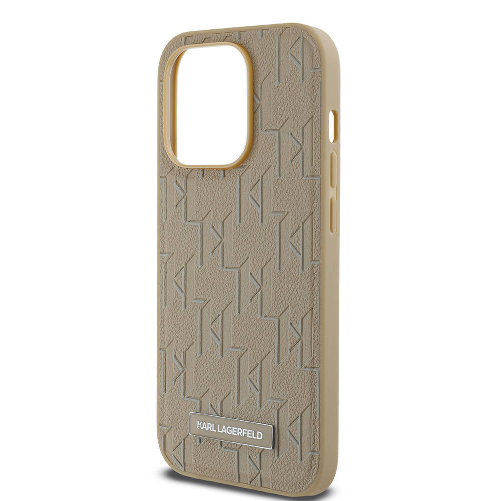 Karl Lagerfeld iPhone 14 Pro Max Orjinal Lisanslı M-safe Şarj Özellikli KL Yazılı Hot Stamp Kılıf