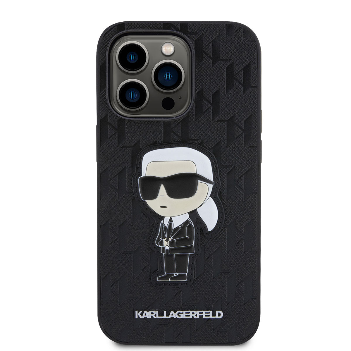 Karl Lagerfeld iPhone 14 Pro Max Saffiano Deri Karl Dizayn Telefon Kılıfı - 5