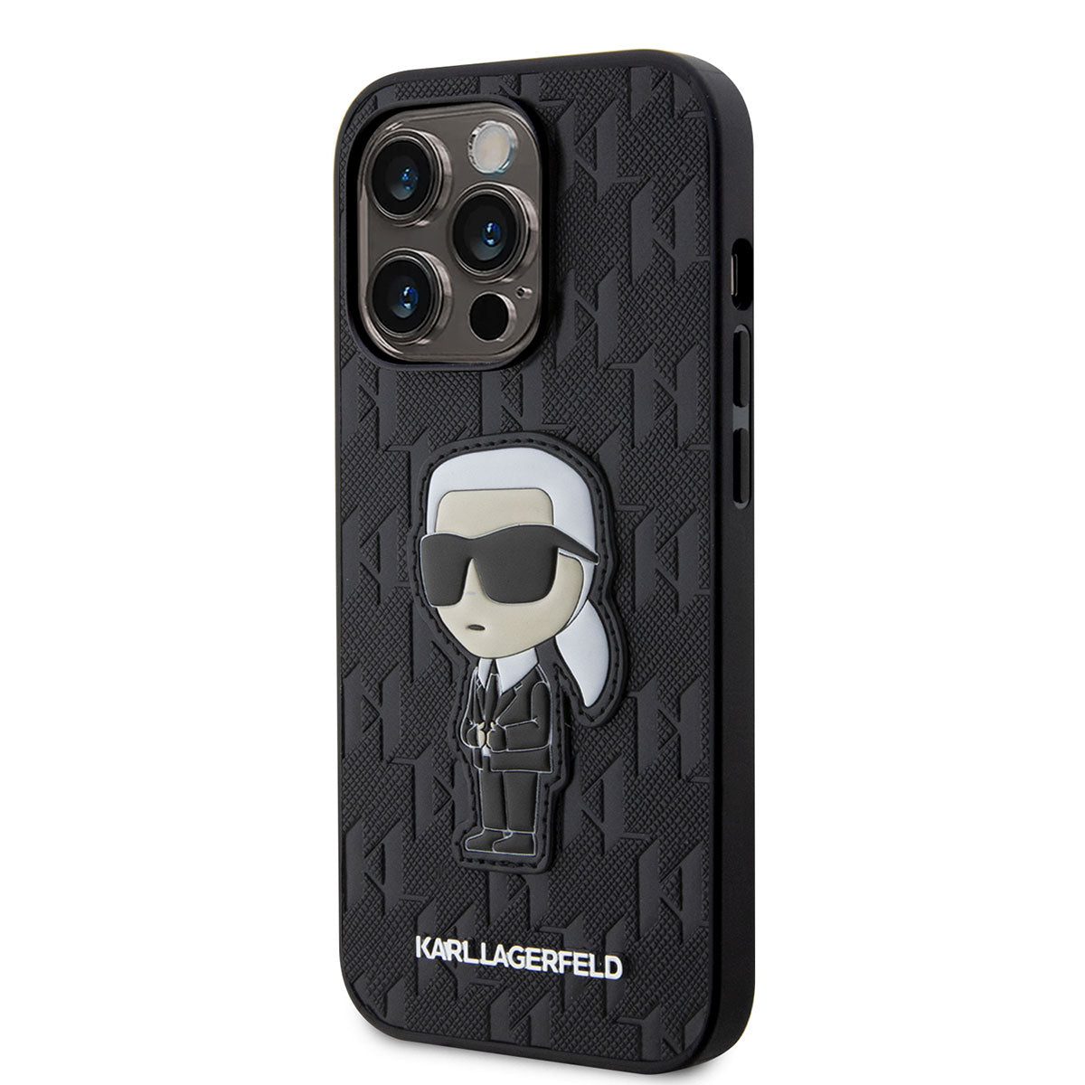 Karl Lagerfeld iPhone 14 Pro Max Saffiano Deri Karl Dizayn Telefon Kılıfı - 3