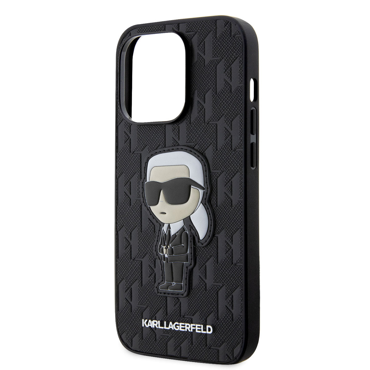 Karl Lagerfeld iPhone 14 Pro Max Saffiano Deri Karl Dizayn Telefon Kılıfı - 6