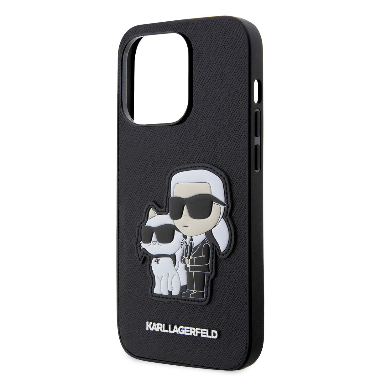 Karl Lagerfeld iPhone 14 Pro Max Saffiano Deri K&C Dizayn Telefon Kılıfı - 6