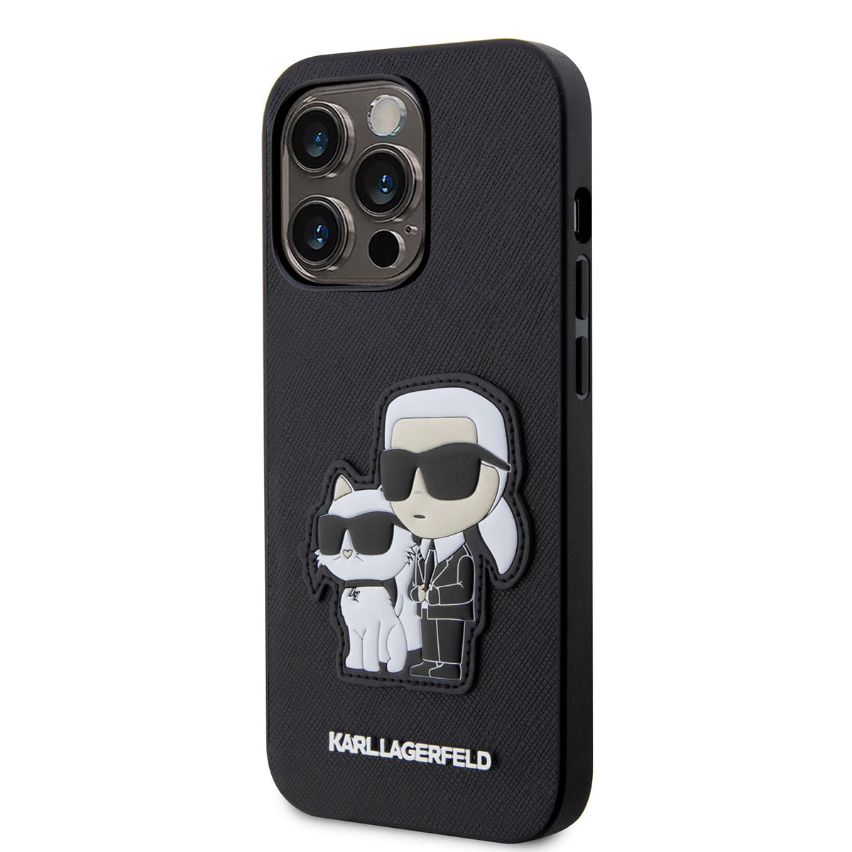 Karl Lagerfeld iPhone 14 Pro Max Saffiano Deri K&C Dizayn Telefon Kılıfı - 7