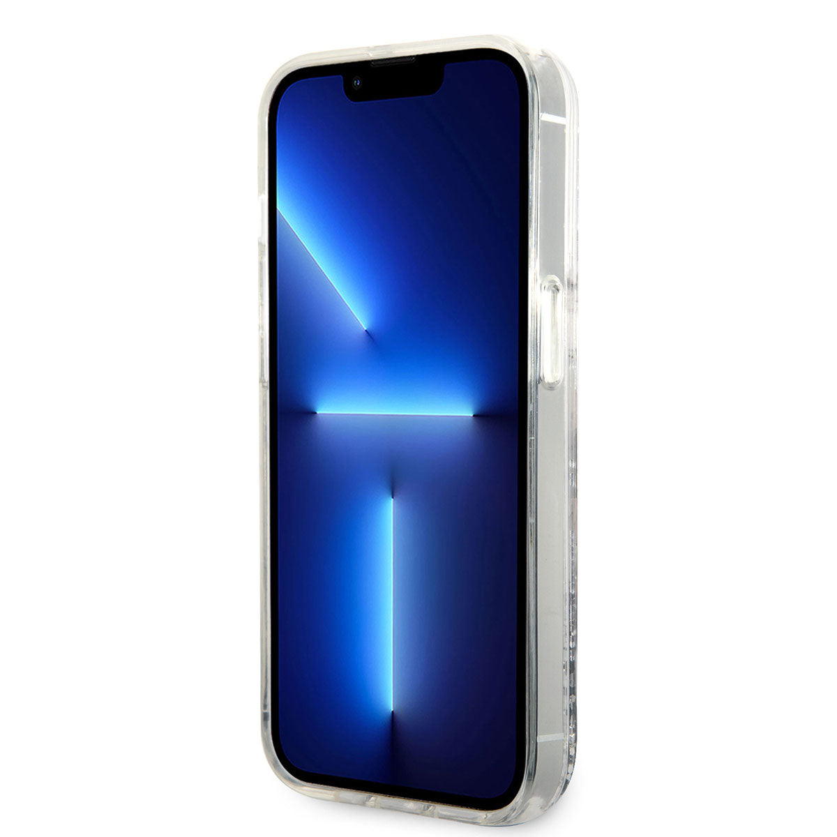 Karl Lagerfeld iPhone 14 Pro Max Kılıf Sıvılı Simli Choupette Head Dizayn Telefon Kılıfı - 5