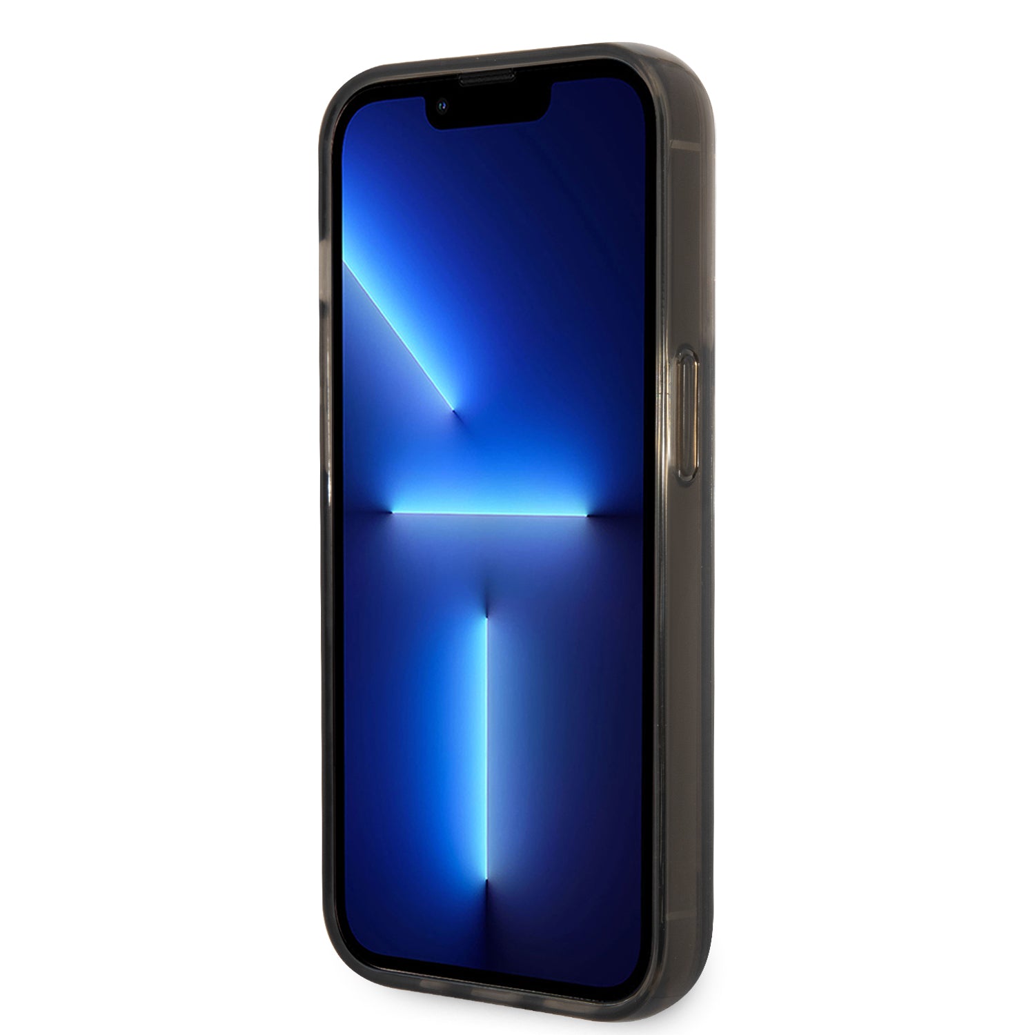Karl Lagerfeld iPhone 14 Pro Max Kılıf Sıvılı Simli Choupette Head Dizayn Telefon Kılıfı - 9