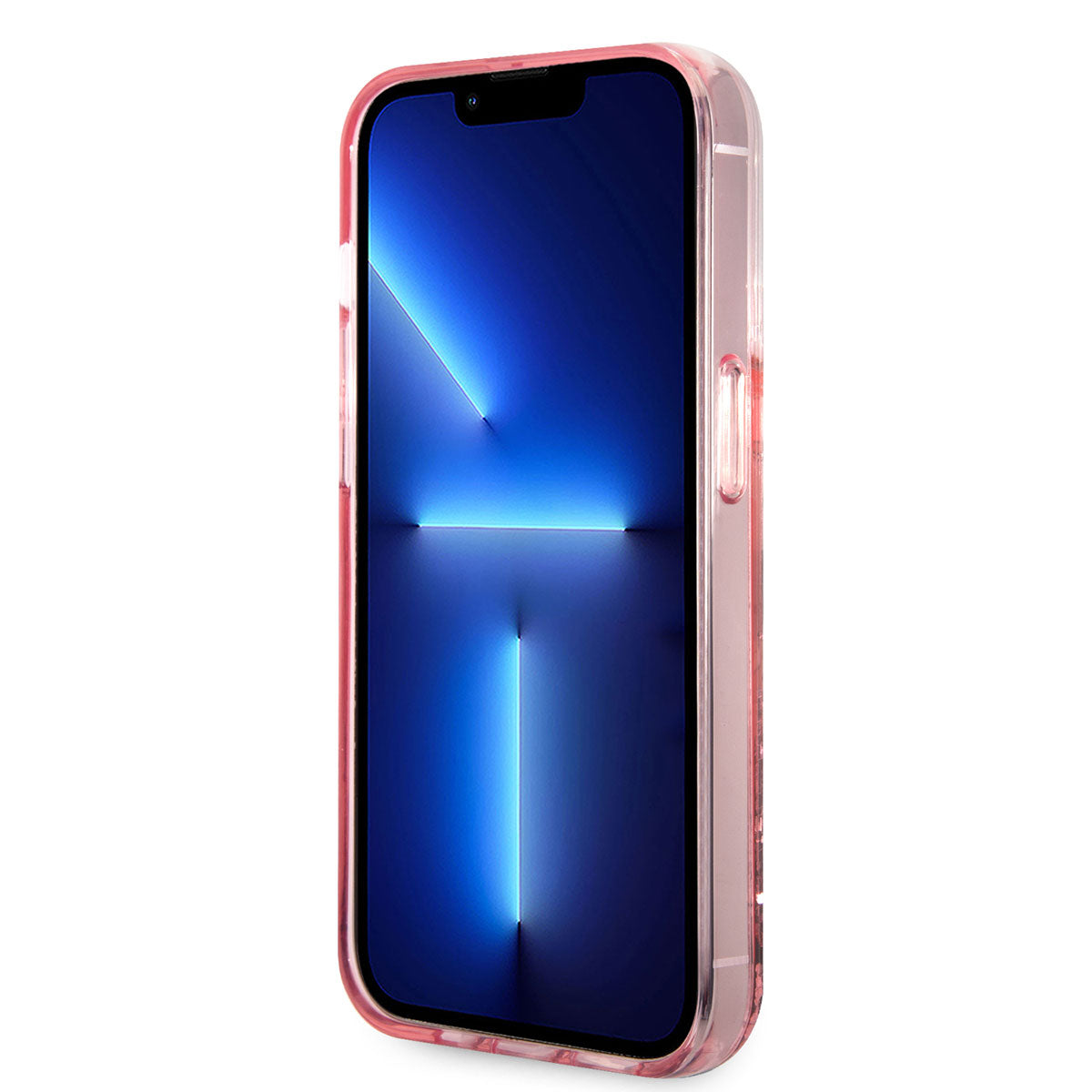 Karl Lagerfeld iPhone 14 Pro Max Kılıf Sıvılı Simli Choupette Head Dizayn Telefon Kılıfı - 16
