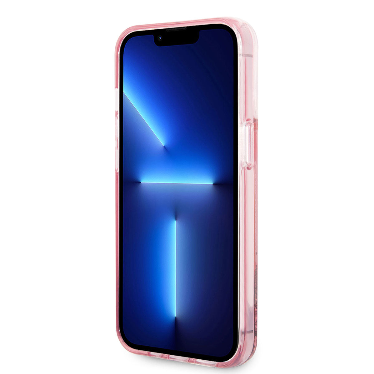 Karl Lagerfeld iPhone 14 Pro Max Kılıf Sıvılı Simli Dizayn Telefon Kılıfı - 6