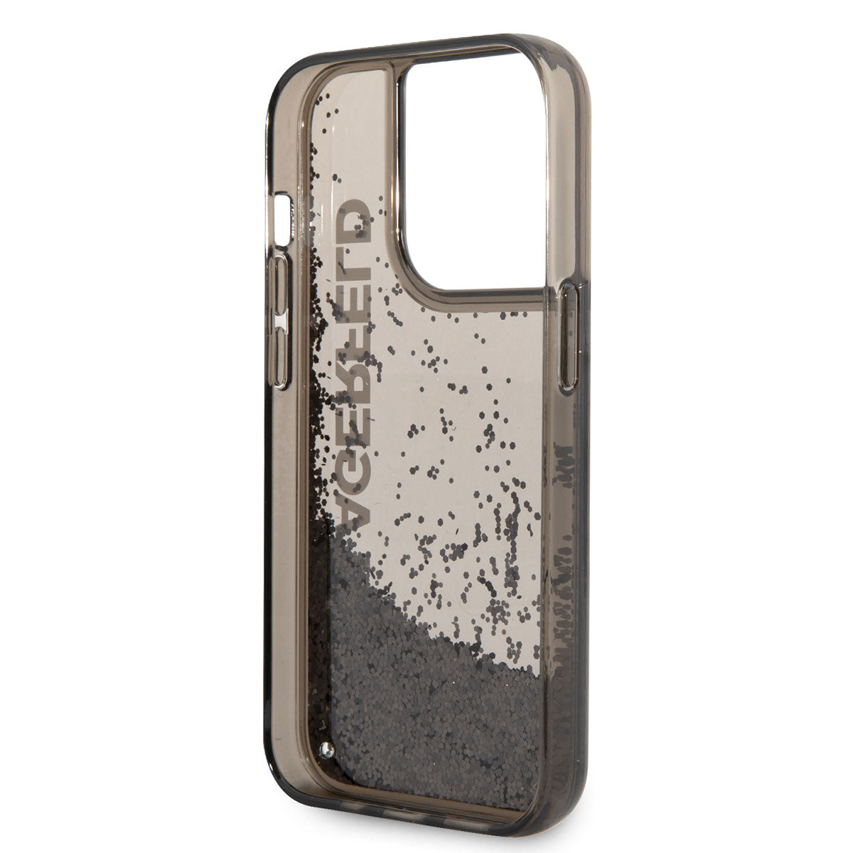 Karl Lagerfeld iPhone 14 Pro Max Kılıf Sıvılı Simli Elong Dizayn Telefon Kılıfı - 6