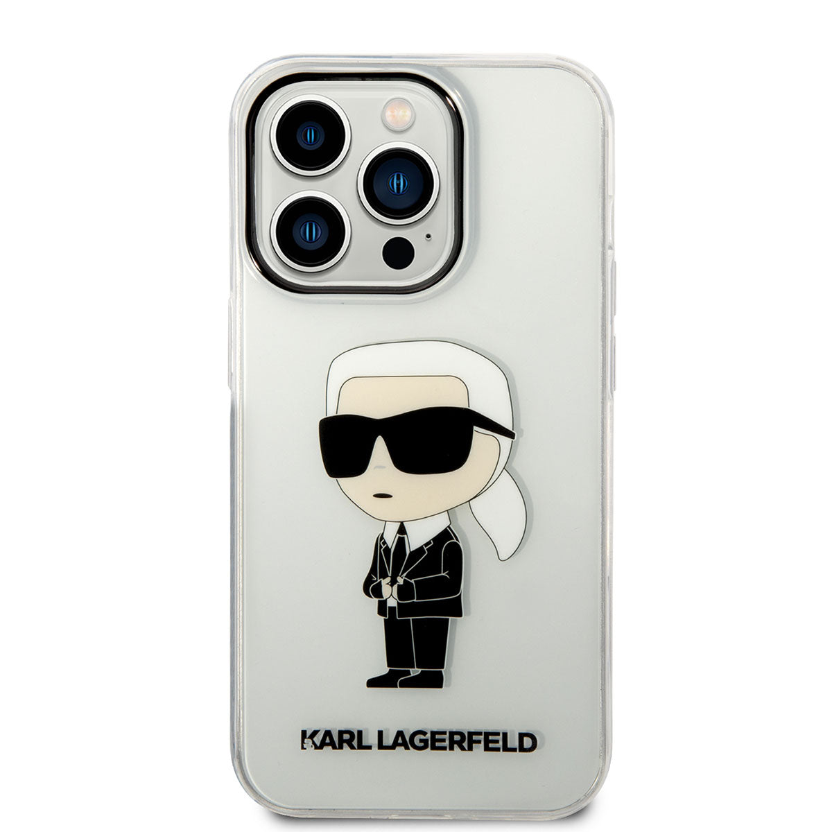 Karl Lagerfeld iPhone 14 Pro Max Transparan İkonik Karl Dizayn Telefon Kılıfı - 3