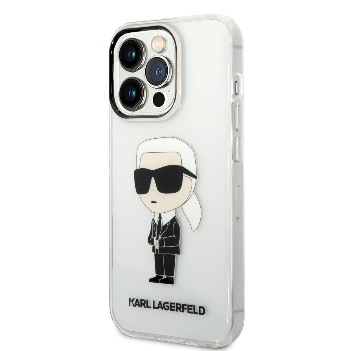 Karl Lagerfeld iPhone 14 Pro Max Transparan İkonik Karl Dizayn Telefon Kılıfı - 7