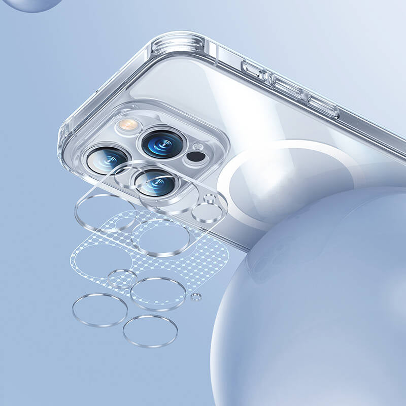 Benks Corning Glass Serisi iPhone 14 Pro Max M-safe Şarj Özellikli Kamera Korumalı Telefon Kılıfı