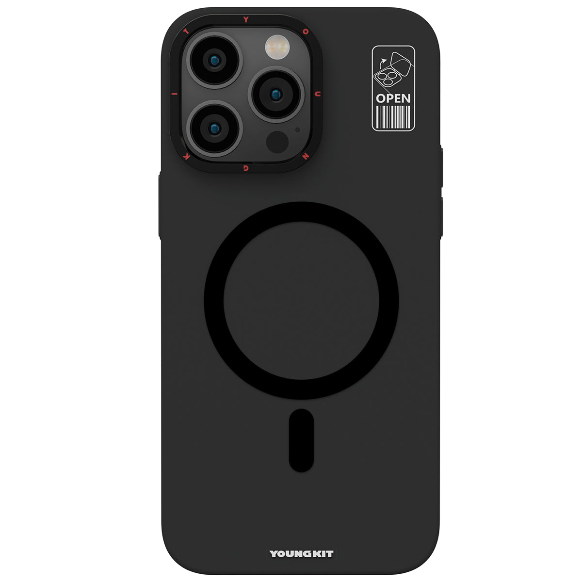 YoungKit Hermit Bracket Serisi iPhone 14 Pro Max Magsafe Şarj Özellikli Standlı Telefon Kılıfı - 6