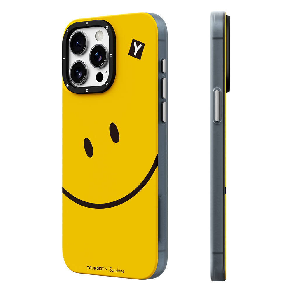 Youngkit Daily Happy Serisi iPhone 14 Pro Max Magsafe Şarj Özellikli Sunshine Tasarımlı Telefon Kılıfı - 10