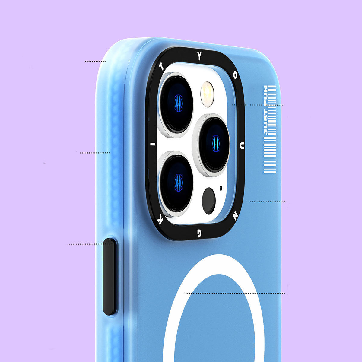 Youngkit Colored Sand Serisi iPhone 14 Pro Max Magsafe Şarj Özellikli Telefon Kılıfı - 7