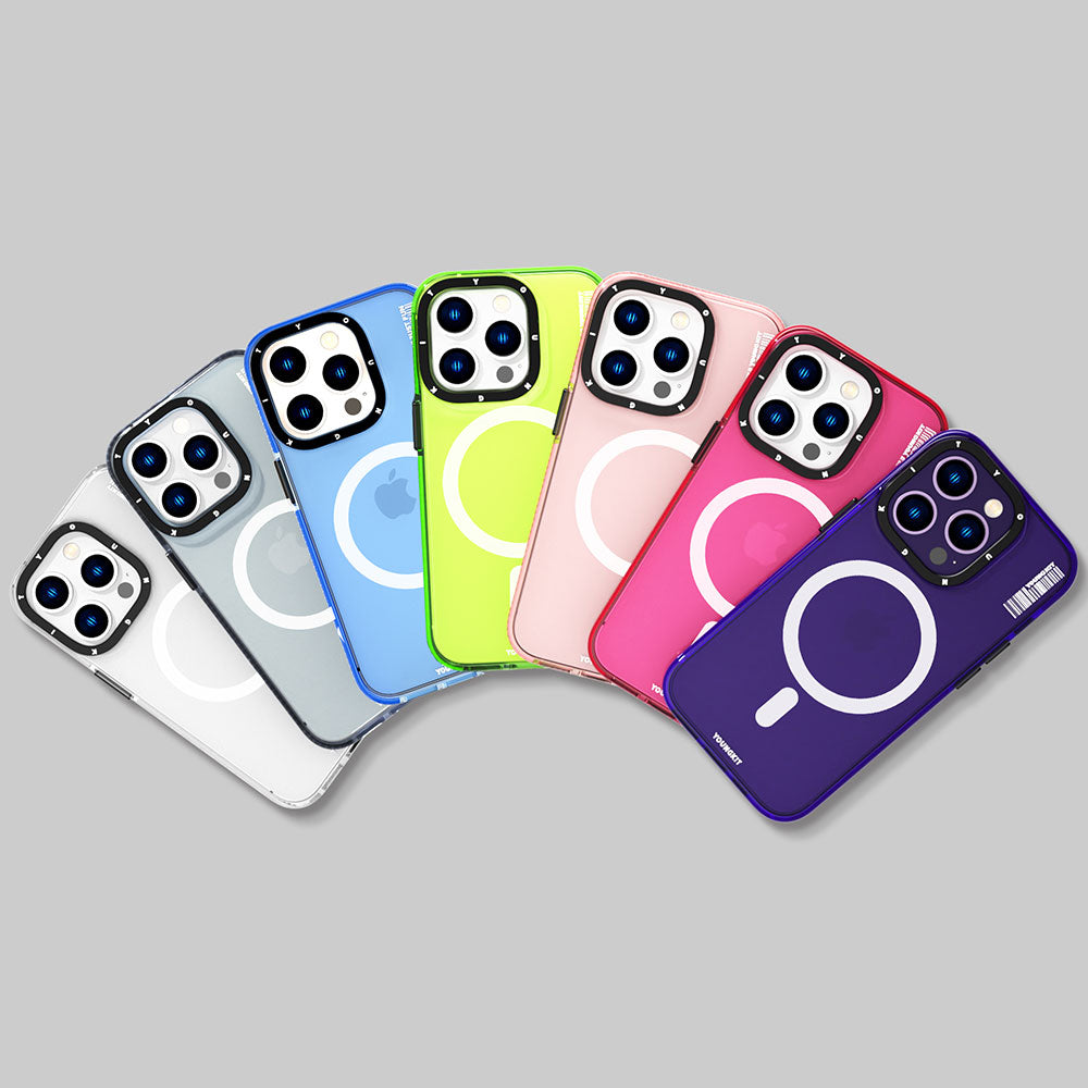 YoungKit Crystal Color Serisi iPhone 14 Pro Max Magsafe Şarj Özellikli Telefon Kılıfı - 9
