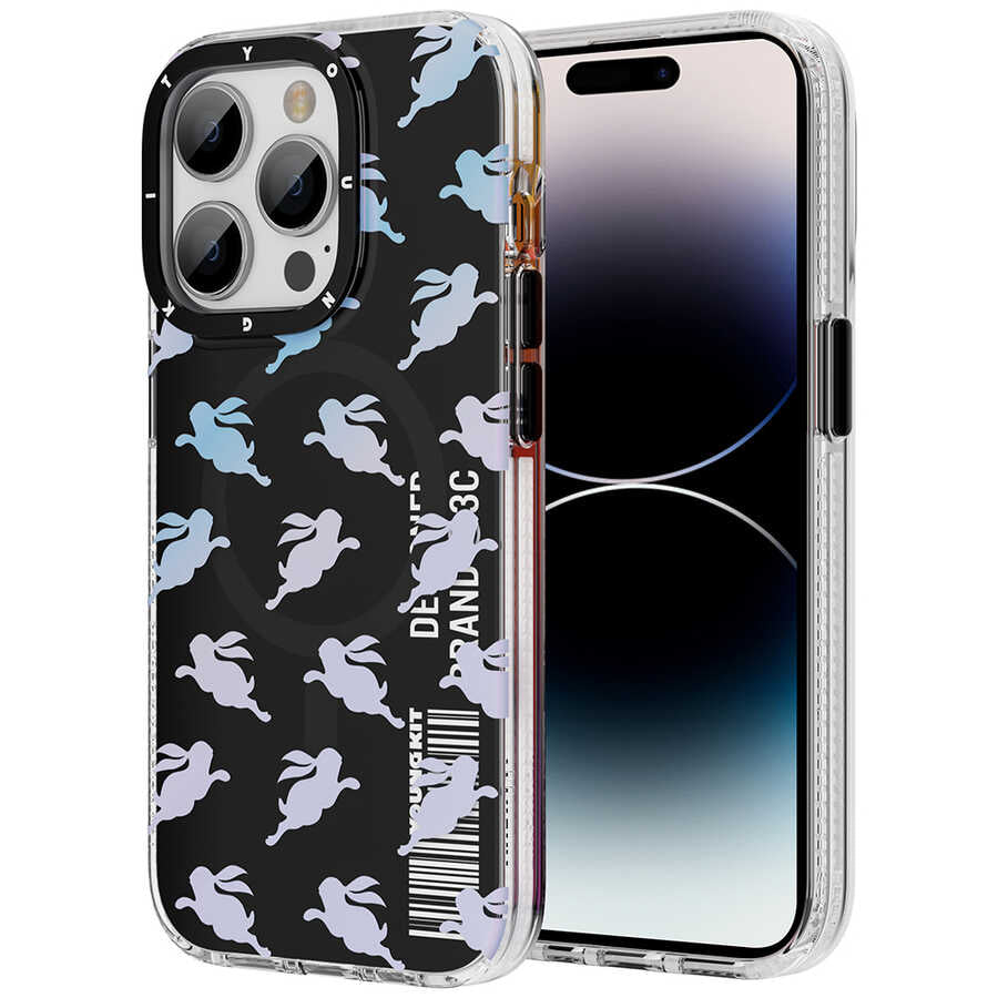 Youngkit Play Rabbit Serisi iPhone 14 Pro Max Magsafe Şarj Özellikli Telefon Kılıfı - 10