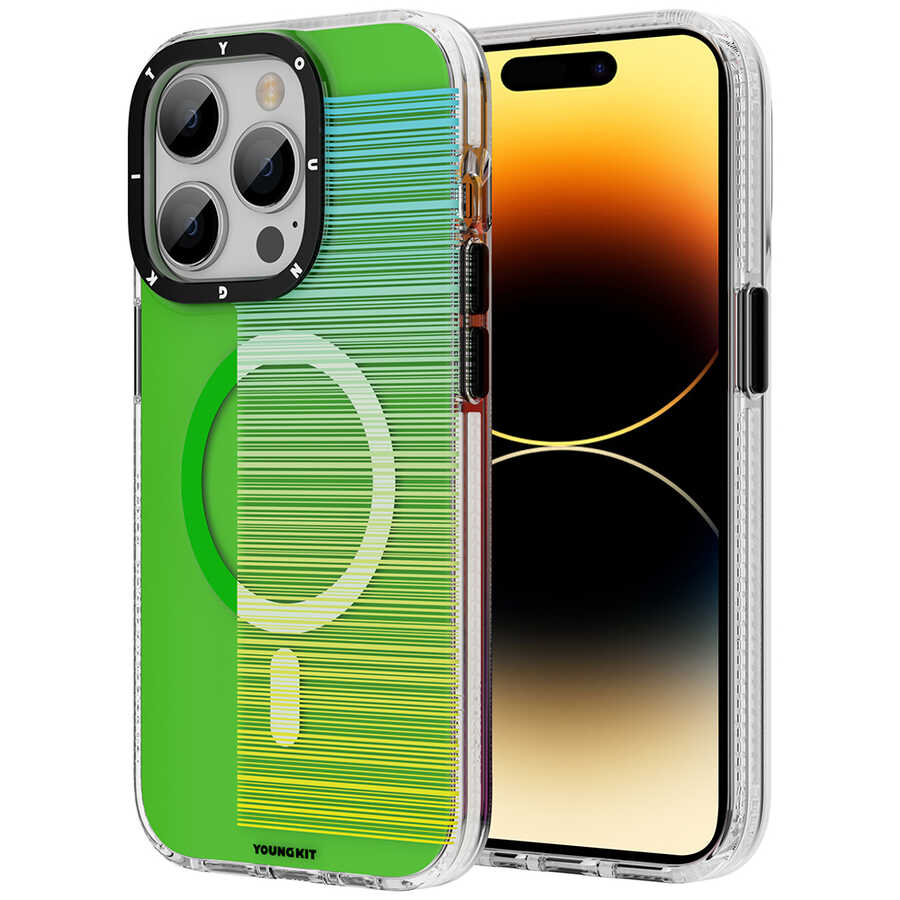 Youngkit Pure Serisi iPhone 14 Pro Max Magsafe Şarj Özellikli Telefon Kılıfı - 9