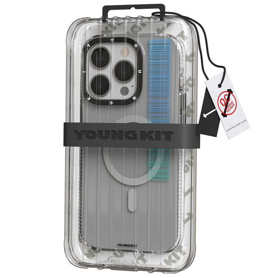 Youngkit Pure Serisi iPhone 14 Pro Max Magsafe Şarj Özellikli Telefon Kılıfı - 5