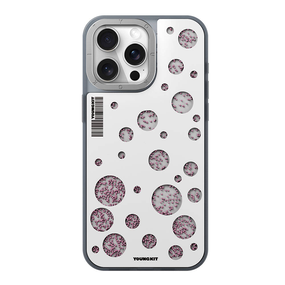 Youngkit Quicksand Beads Serisi iPhone 14 Pro Max Magsafe Şarj Özellikli Telefon Kılıfı - 2