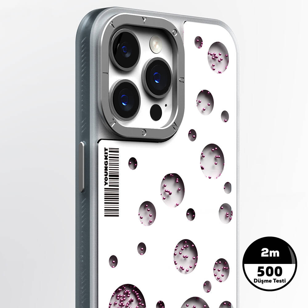 Youngkit Quicksand Beads Serisi iPhone 14 Pro Max Magsafe Şarj Özellikli Telefon Kılıfı - 3