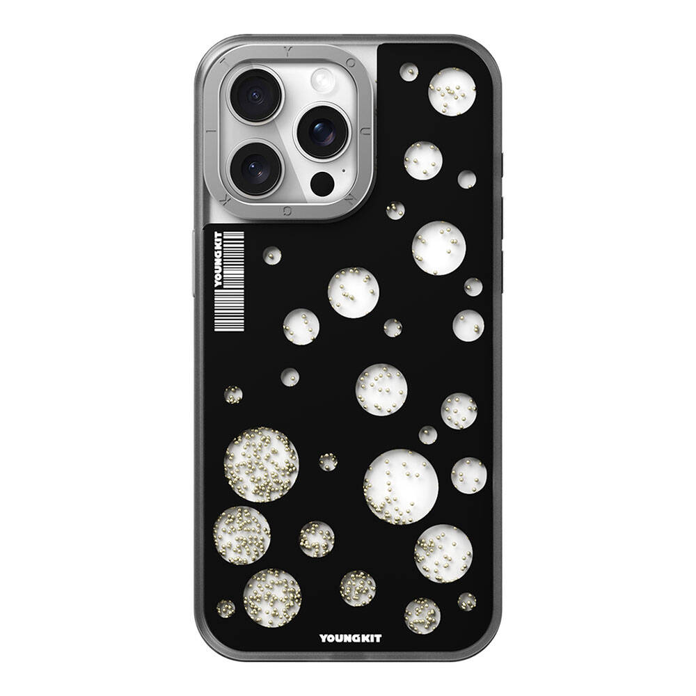 Youngkit Quicksand Beads Serisi iPhone 14 Pro Max Magsafe Şarj Özellikli Telefon Kılıfı - 13