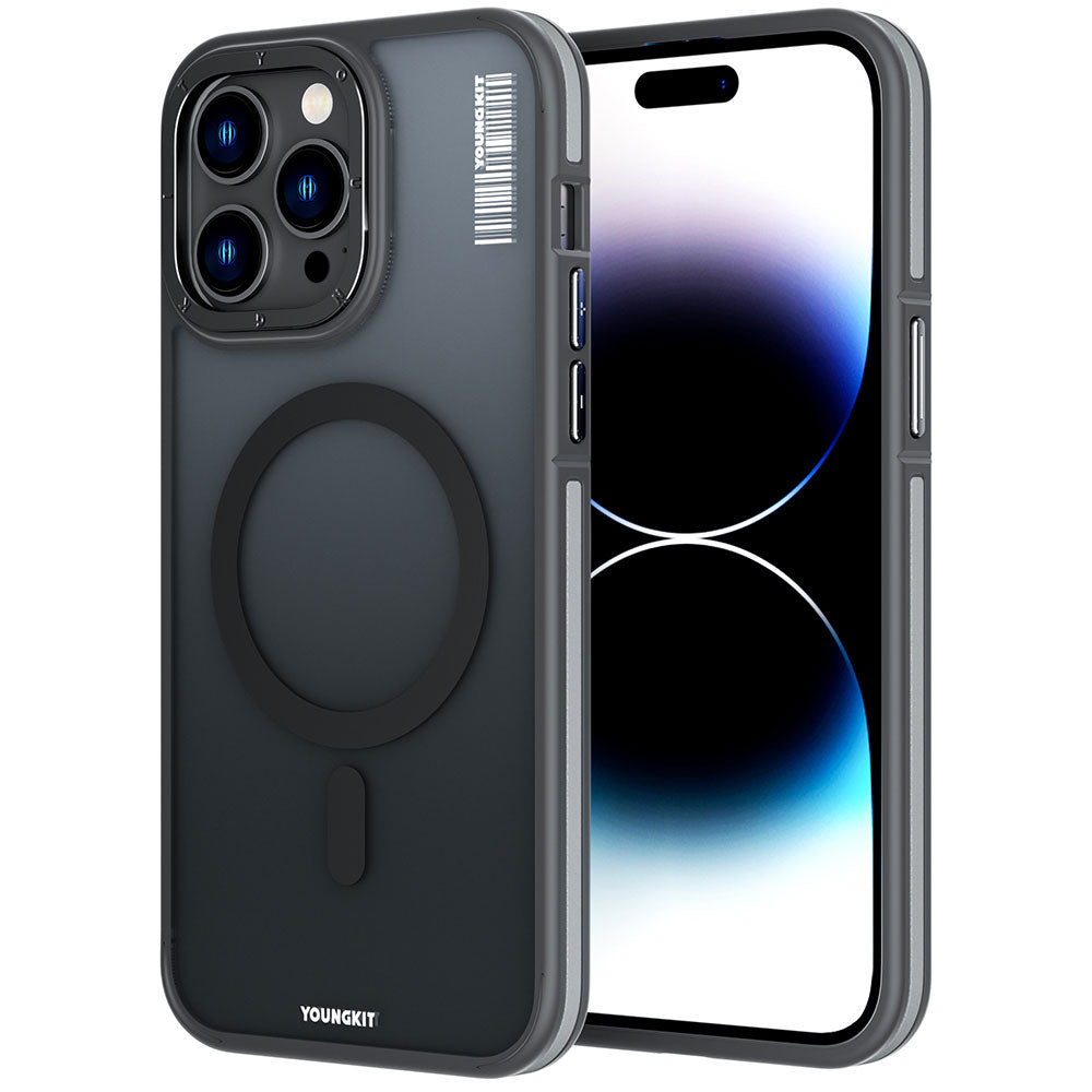 Youngkit Rock Sand Serisi iPhone 14 Pro Max Magsafe Şarj Özellikli Telefon Kılıfı - 11