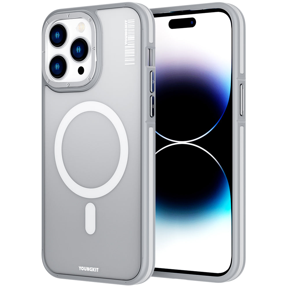 Youngkit Rock Sand Serisi iPhone 14 Pro Max Magsafe Şarj Özellikli Telefon Kılıfı - 12