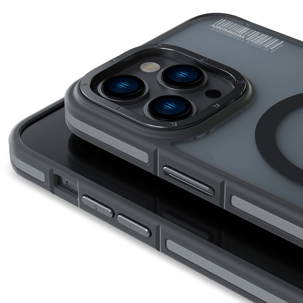Youngkit Rock Sand Serisi iPhone 14 Pro Max Magsafe Şarj Özellikli Telefon Kılıfı - 5