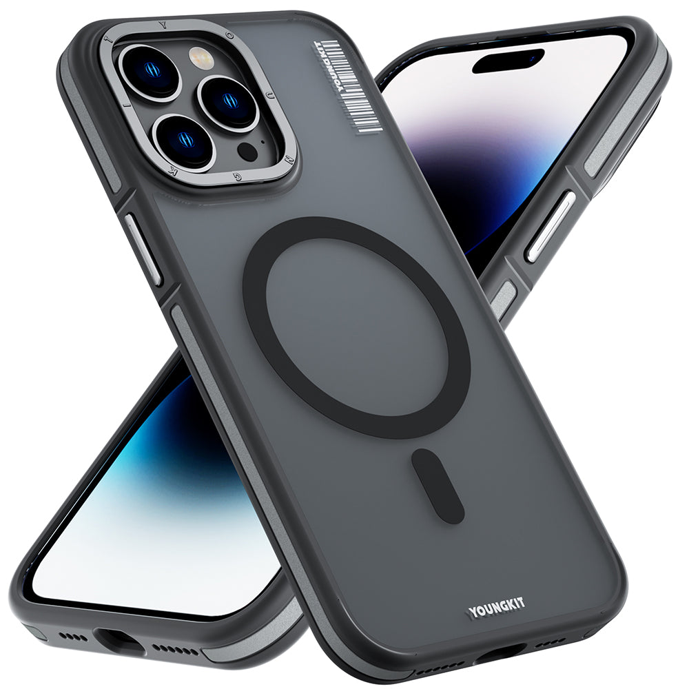 Youngkit Rock Sand Serisi iPhone 14 Pro Max Magsafe Şarj Özellikli Telefon Kılıfı - 2