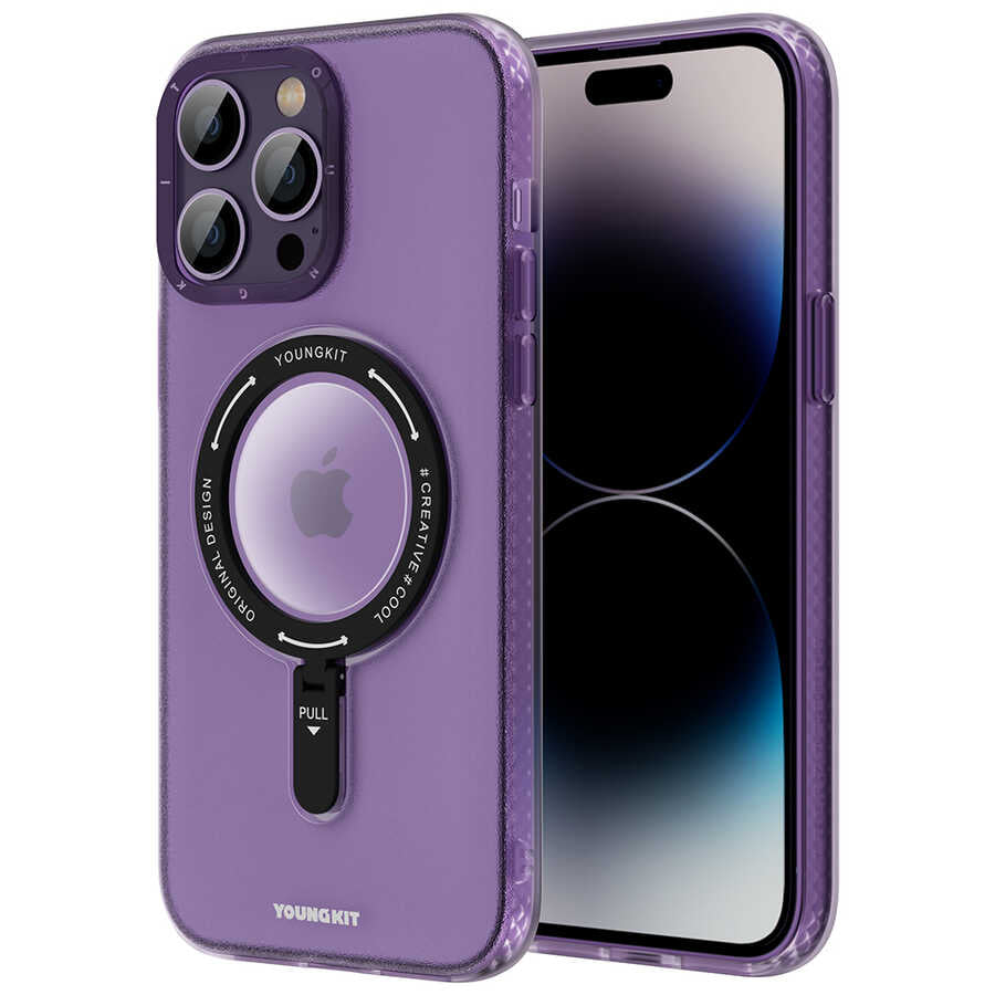 Youngkit Rock Serisi iPhone 14 Pro Max Magsafe Şarj Özellikli Telefon Kılıfı - 9