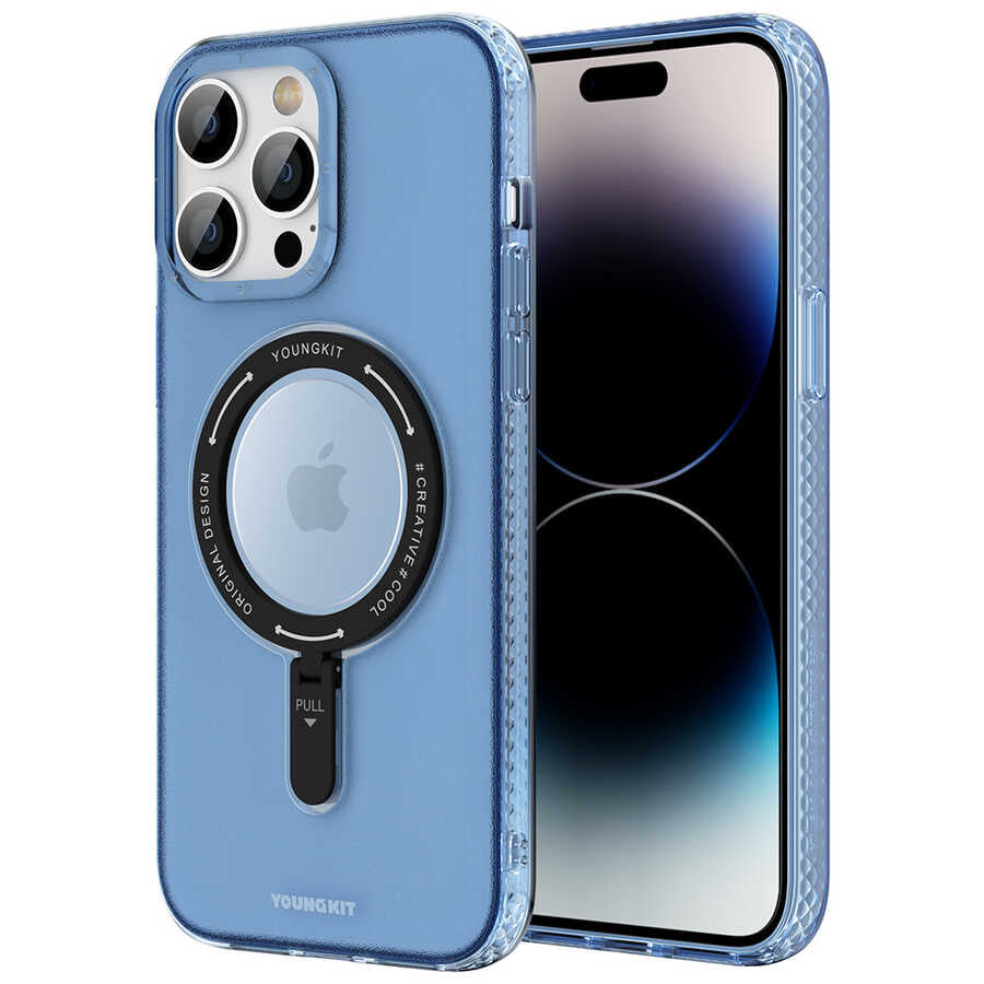 Youngkit Rock Serisi iPhone 14 Pro Max Magsafe Şarj Özellikli Telefon Kılıfı - 10