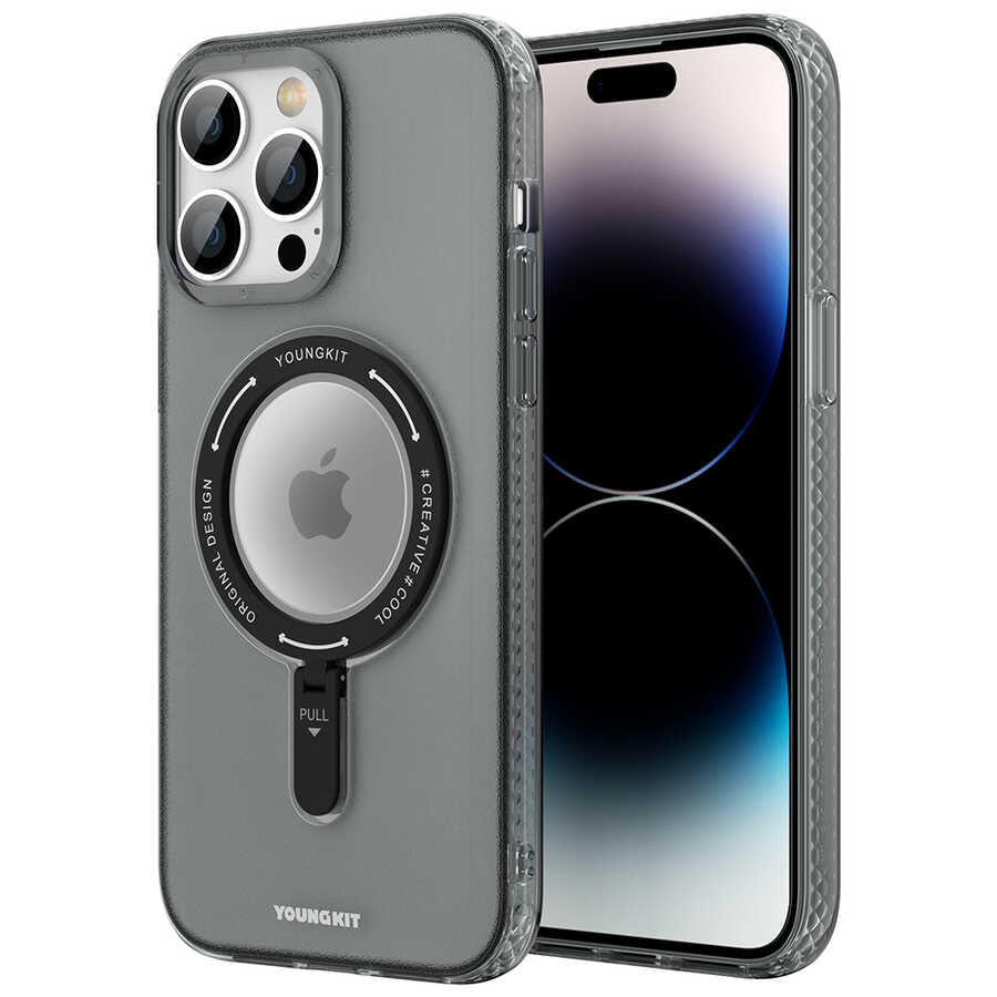 Youngkit Rock Serisi iPhone 14 Pro Max Magsafe Şarj Özellikli Telefon Kılıfı - 8
