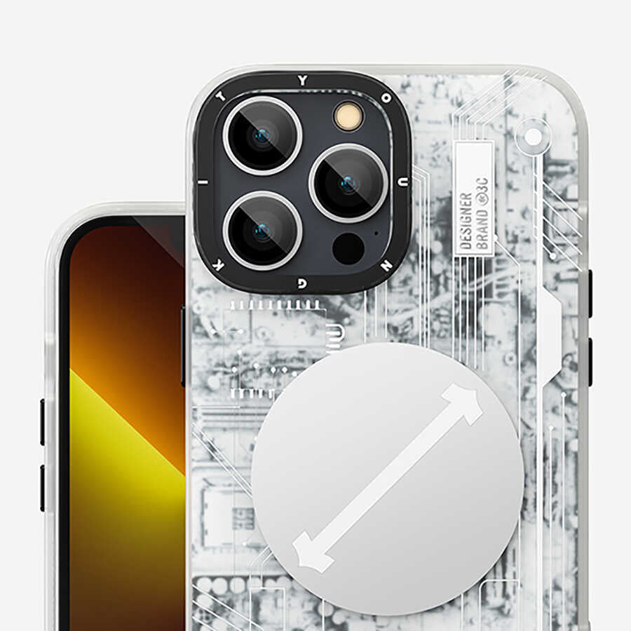 YoungKit Technology Serisi iPhone 14 Pro Max Magsafe Şarj Özellikli Telefon Kılıfı - 3