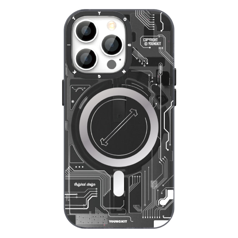 YoungKit Technology Serisi iPhone 14 Pro Max Magsafe Şarj Özellikli Telefon Kılıfı - 9