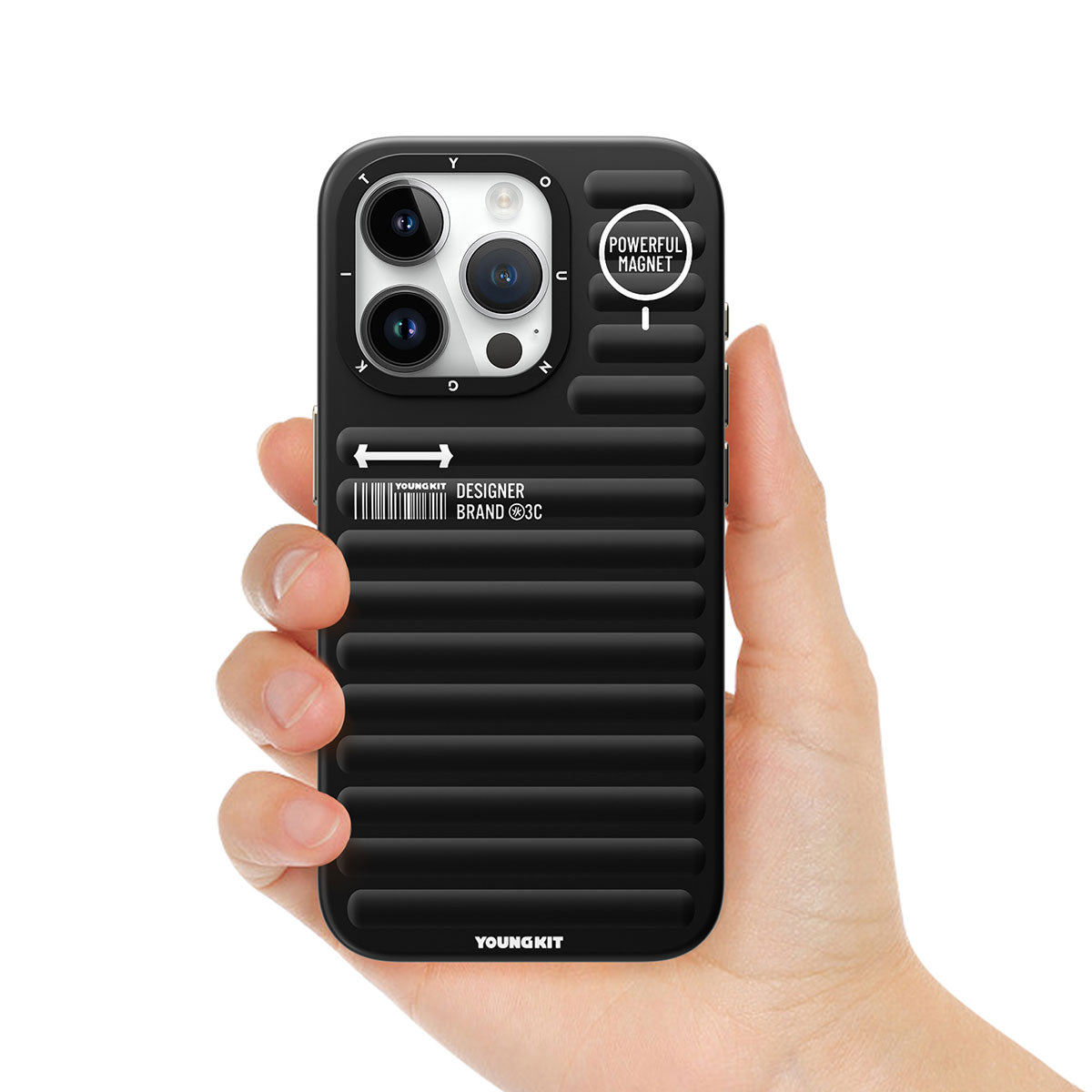 YoungKit Original Serisi iPhone 14 Pro Max Mat Renkli Tasarım Telefon Kılıfı - 5