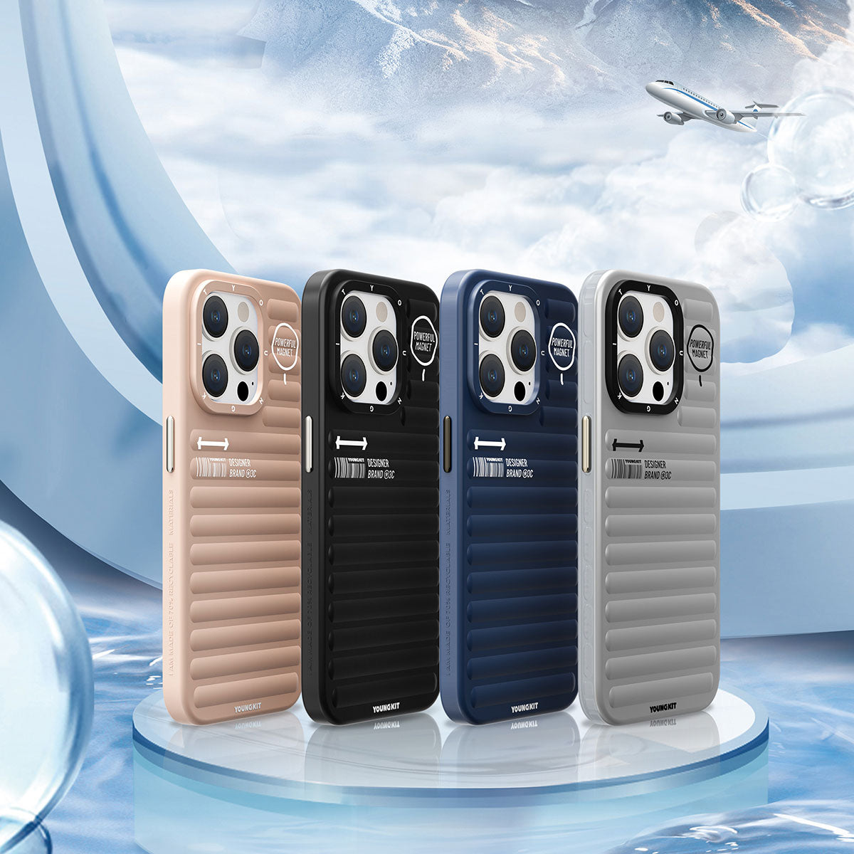 YoungKit Original Serisi iPhone 14 Pro Max Mat Renkli Tasarım Telefon Kılıfı - 11