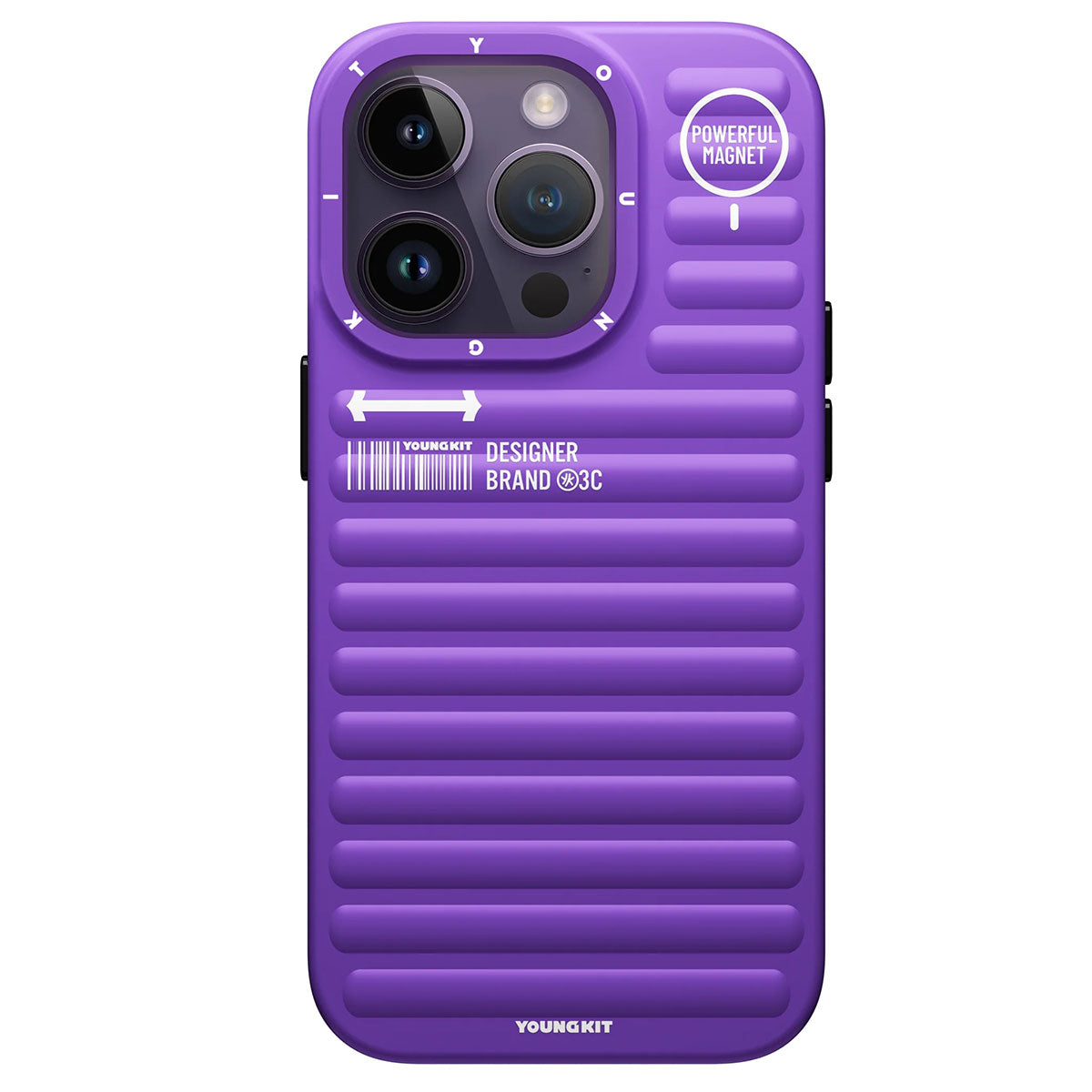 YoungKit Original Serisi iPhone 14 Pro Max Mat Renkli Tasarım Telefon Kılıfı - 7