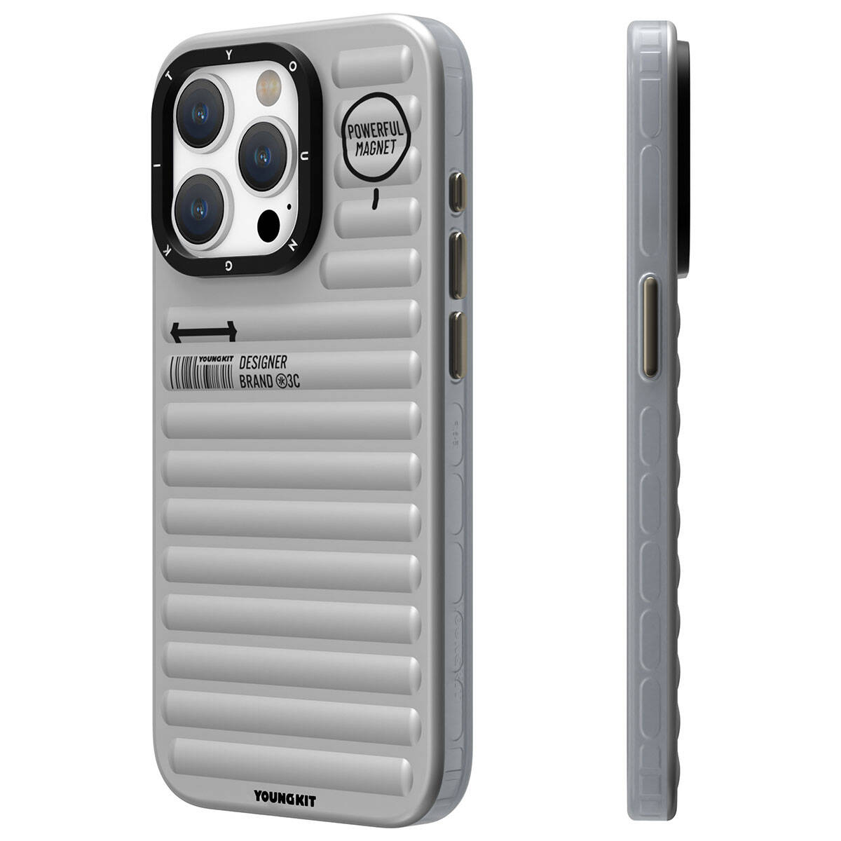 YoungKit Original Serisi iPhone 14 Pro Max Mat Renkli Tasarım Telefon Kılıfı - 8