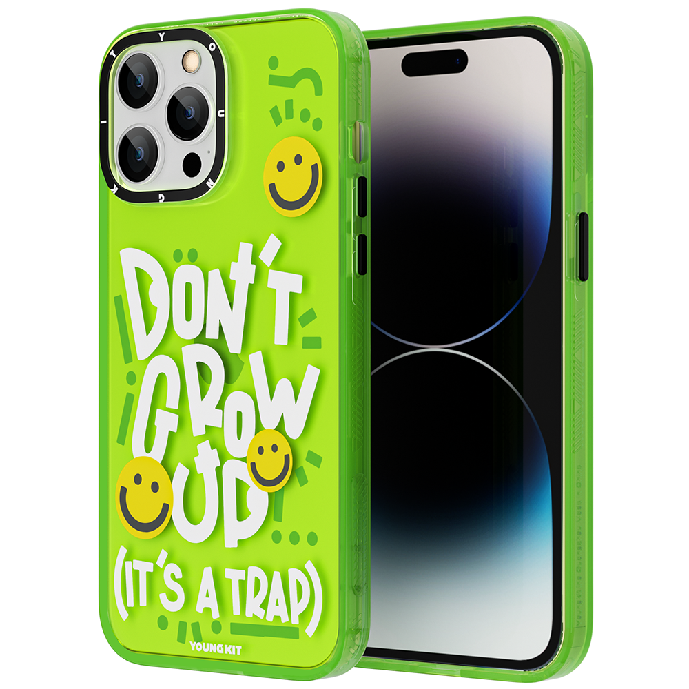 YoungKit Happy Mood Serisi iPhone 14 Pro Max Mutlu Mod Figürlü Telefon Kılıfı - 9