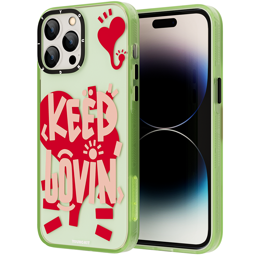 YoungKit Happy Mood Serisi iPhone 14 Pro Max Mutlu Mod Figürlü Telefon Kılıfı - 10