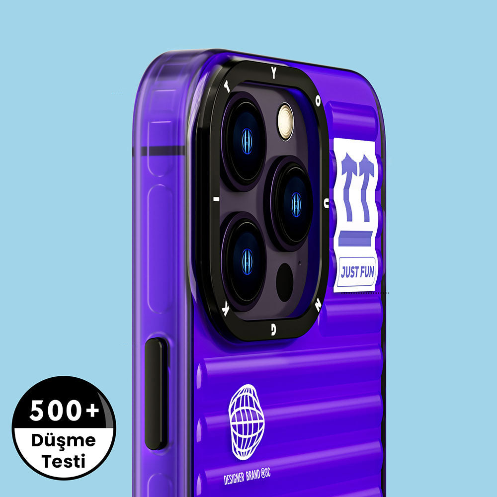 YoungKit Fluorite Serisi iPhone 14 Pro Max Şeffaf Renkli Tasarım Telefon Kılıfı - 9