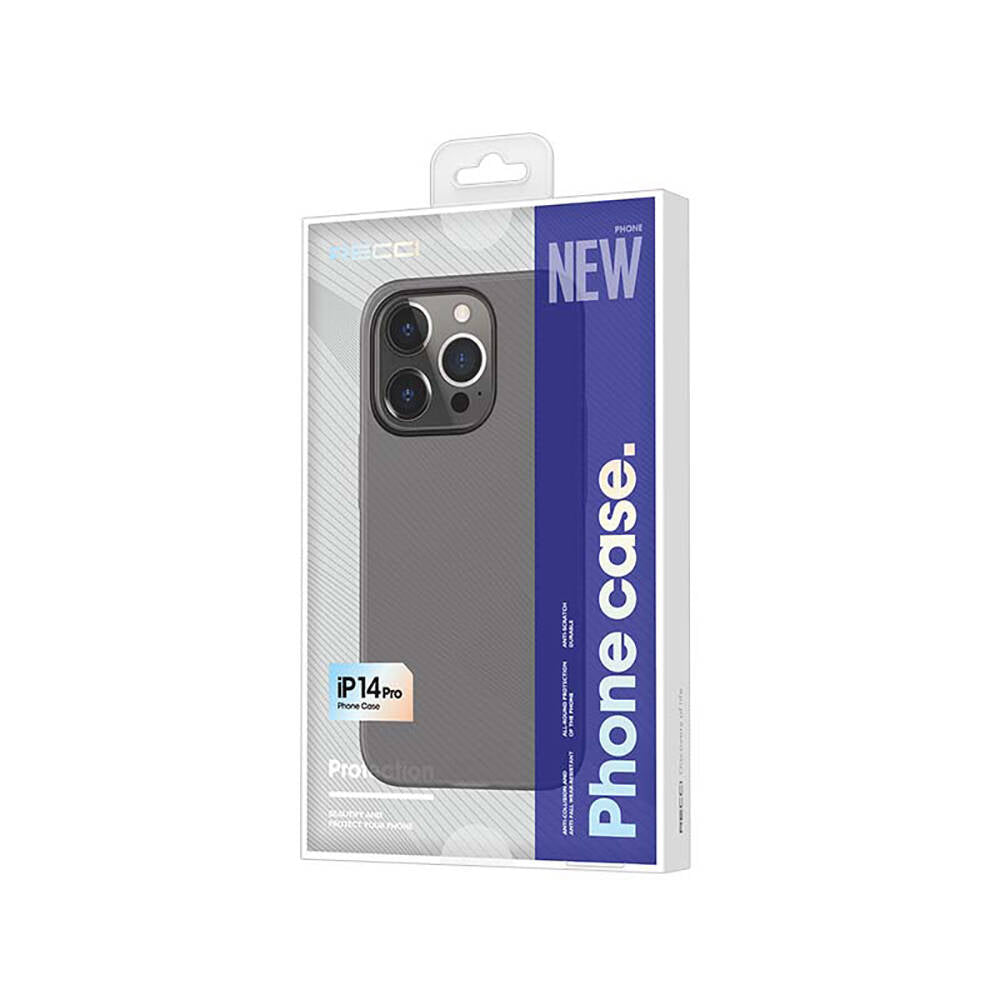Recci Elite Serisi iPhone 14 Pro Max Kılıf Ultra İnce Mat PC Arka Yüzey Kılıf